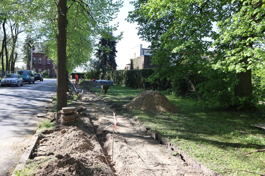Remont chodnika przy Stęszewskiego 